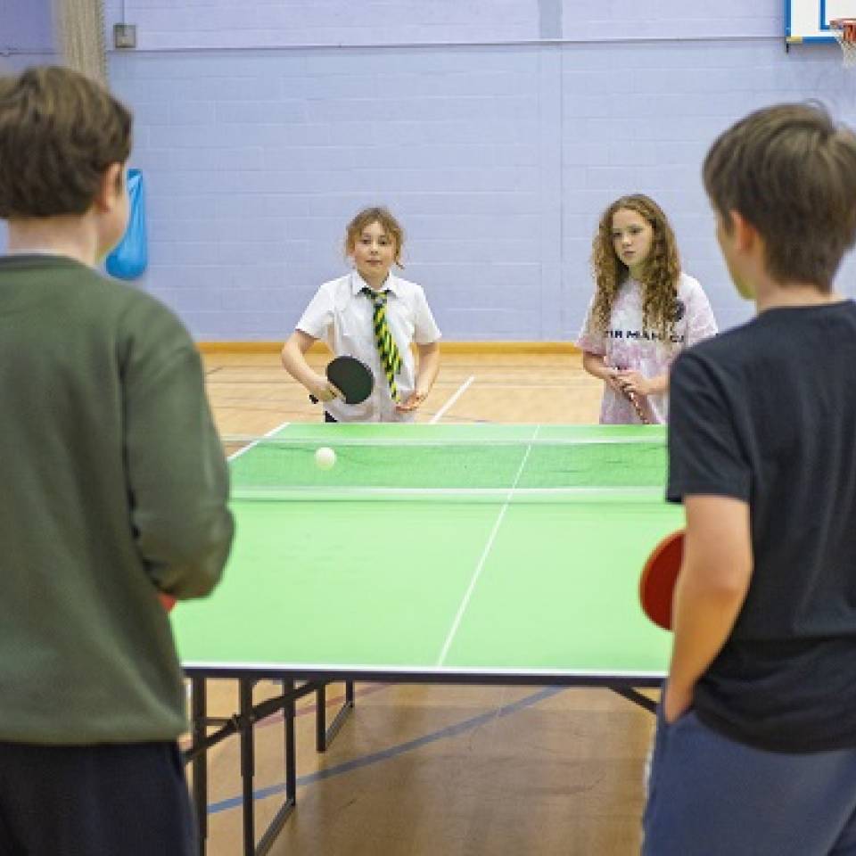 Get your child playing table tennis